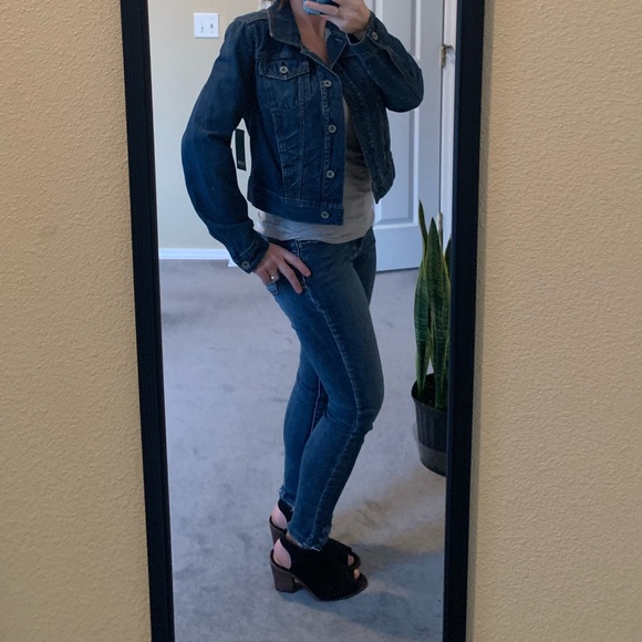 Cropped denim jacket - Picture 2 of 5